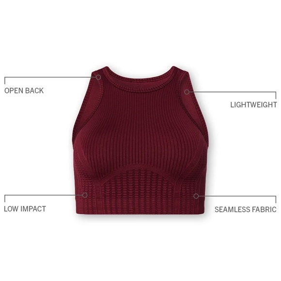 Fabletics Seamless Low Impact Open Back Bra - Picture 4 of 10